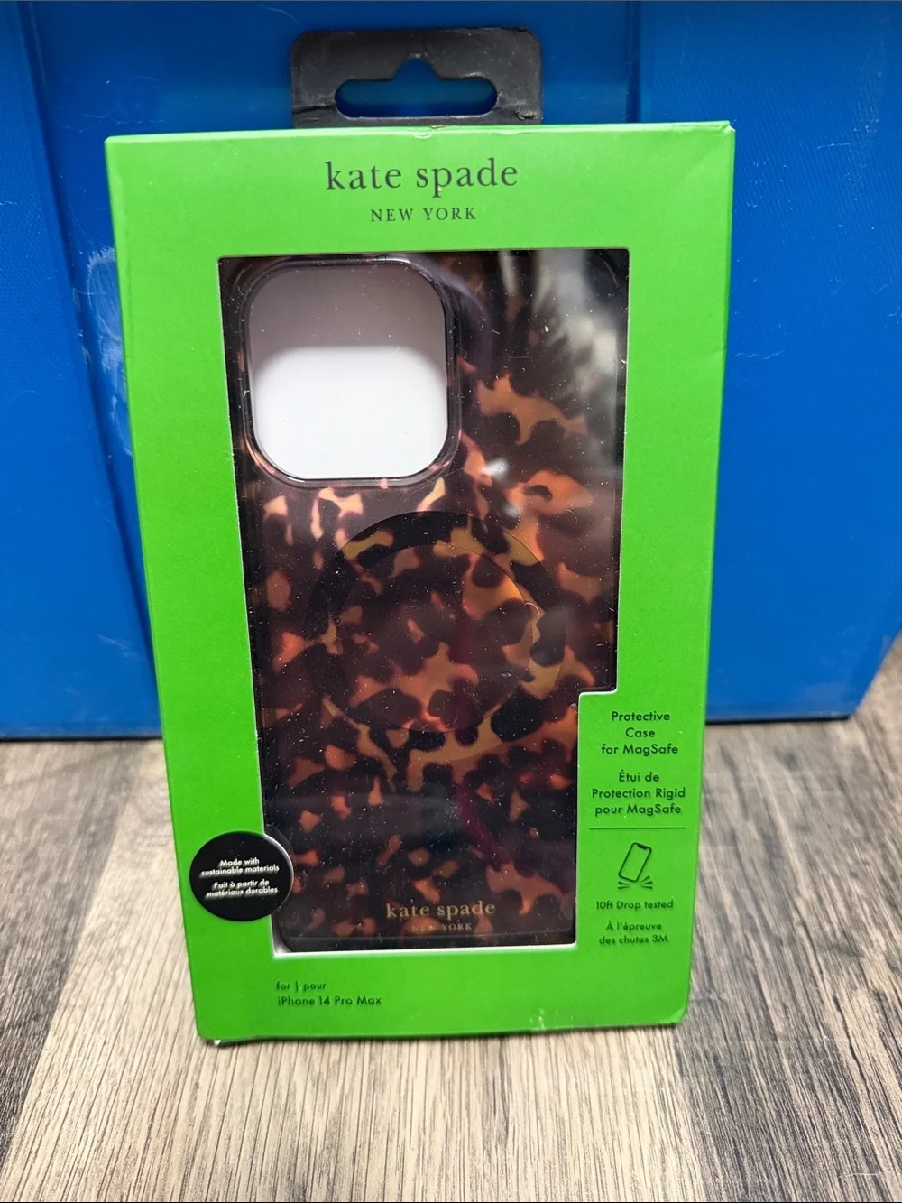 kate spade Tortoiseshell MagSafe iPhone 14 Pro Max Case in Brown and Black